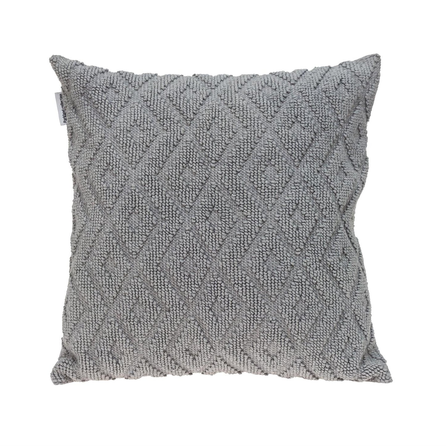 Jacquard Diamond Pattern Gray Pillow
