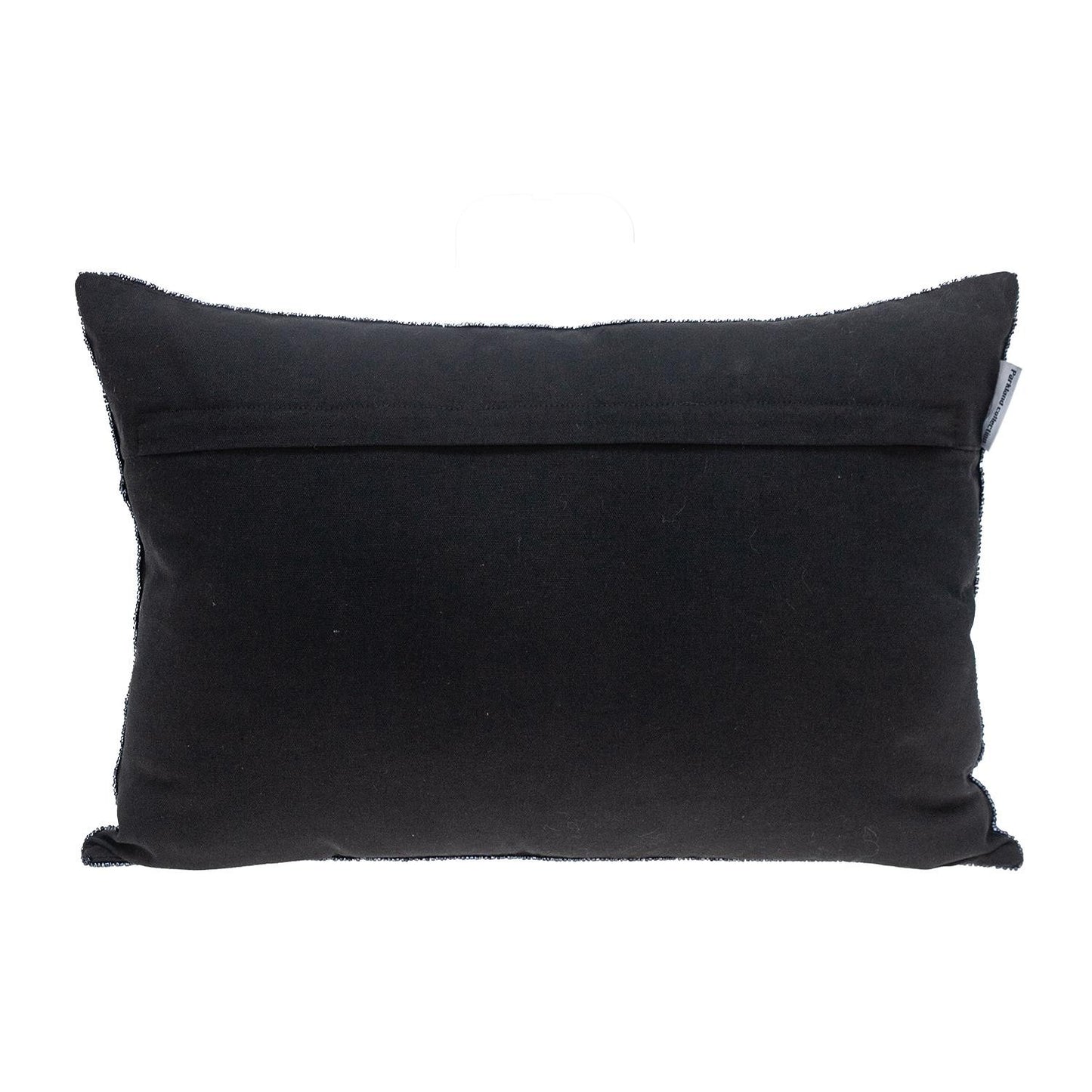 Shimmering Metallic Blue Beaded Luxury Pillow