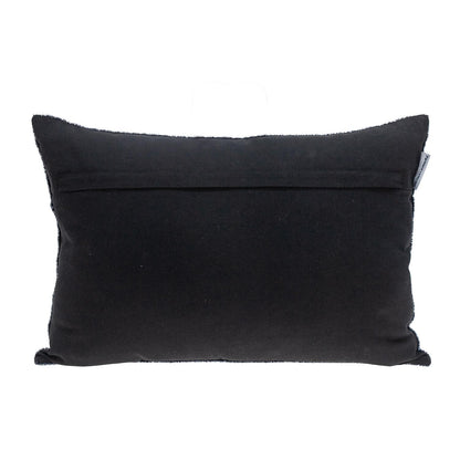 Shimmering Metallic Blue Beaded Luxury Pillow