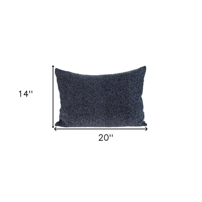Shimmering Metallic Blue Beaded Luxury Pillow