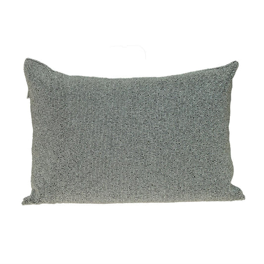 Shimmering Silver Beaded Luxury Pillow