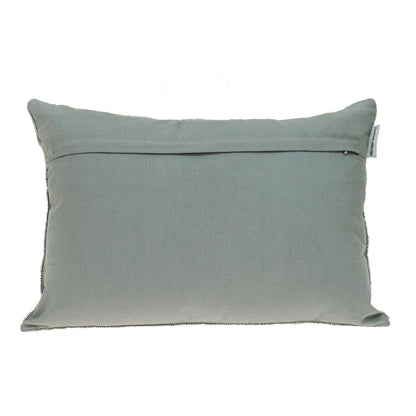Shimmering Silver Beaded Luxury Pillow