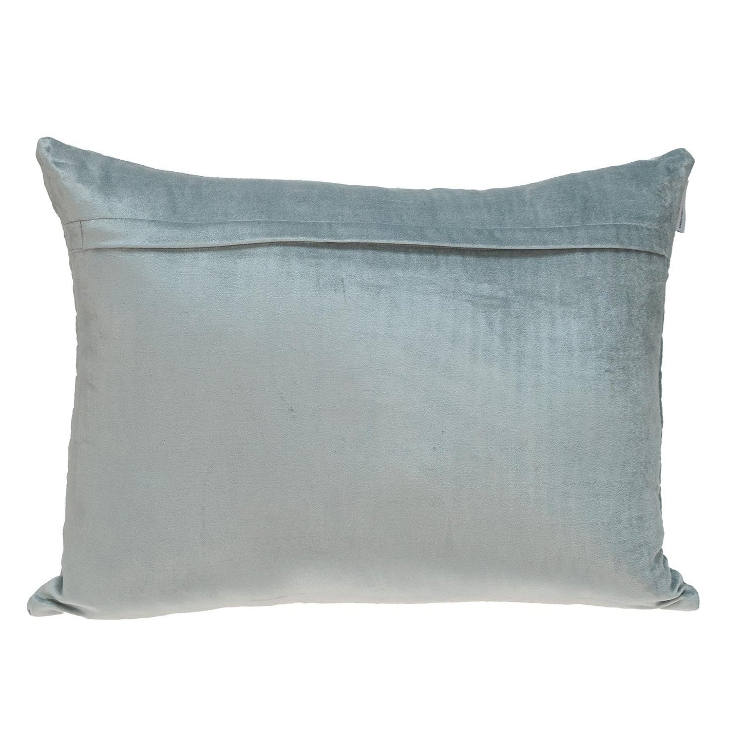 Gray Quilted Velvet Zig Zag Lumbar Pillow