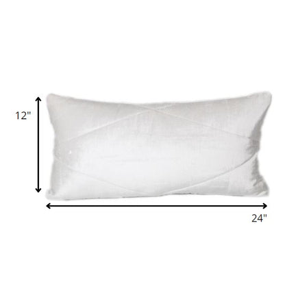 White Cotton Blend Pillow