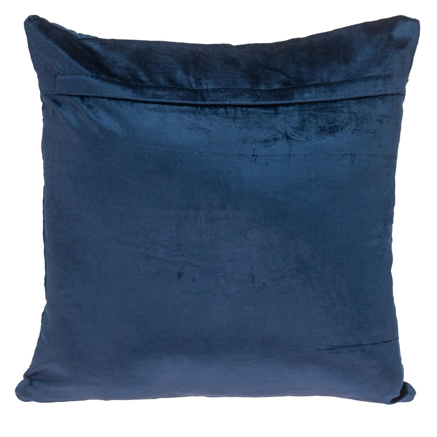 Navy Quilted Velvet Geo Pillow