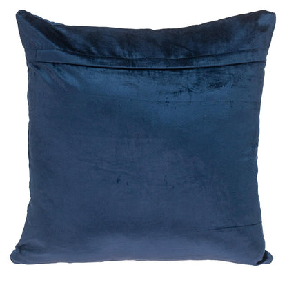Navy Quilted Velvet Geo Pillow