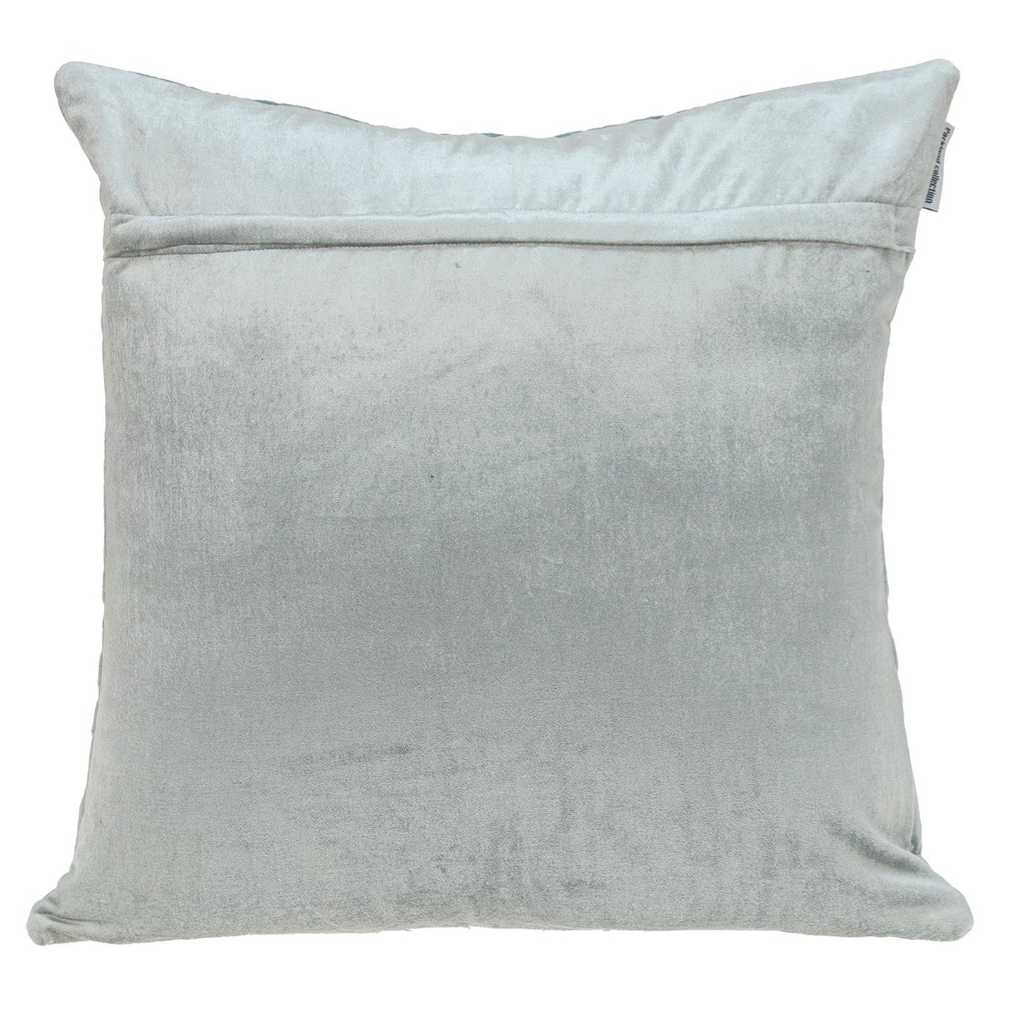 Gray Quilted Diamonds Velvet Solid Color Pillow
