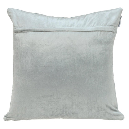 Gray Quilted Diamonds Velvet Solid Color Pillow