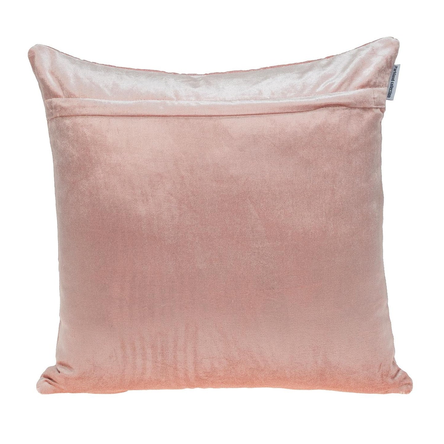 Pink Quilted Diamonds Velvet Solid Color Pillow