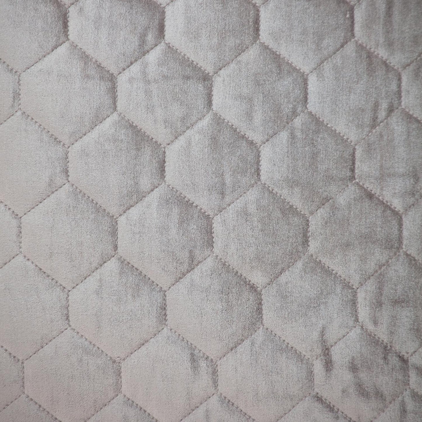 Taupe Tufted Velvet Quilted Pillow