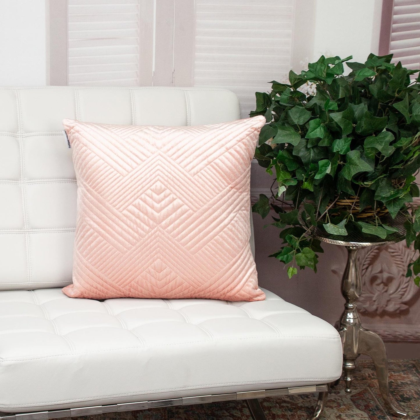 Pink Cotton Blend Pillow