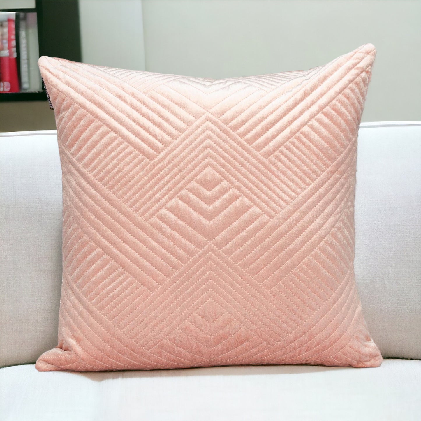 Pink Cotton Blend Pillow