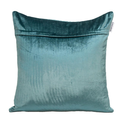 Teal Cotton Blend Pillow