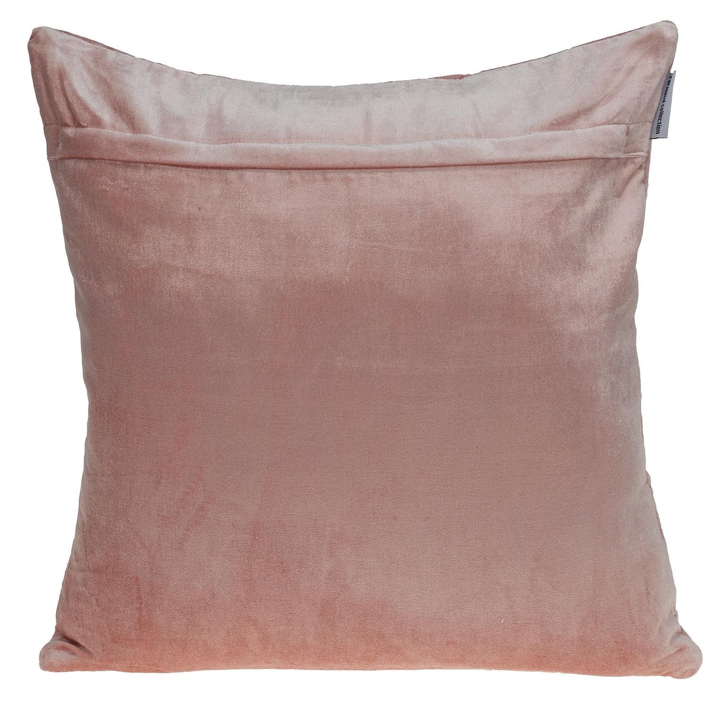 Pink Chunky Geo Stitched Velvet Pillow