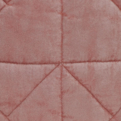 Pink Chunky Geo Stitched Velvet Pillow
