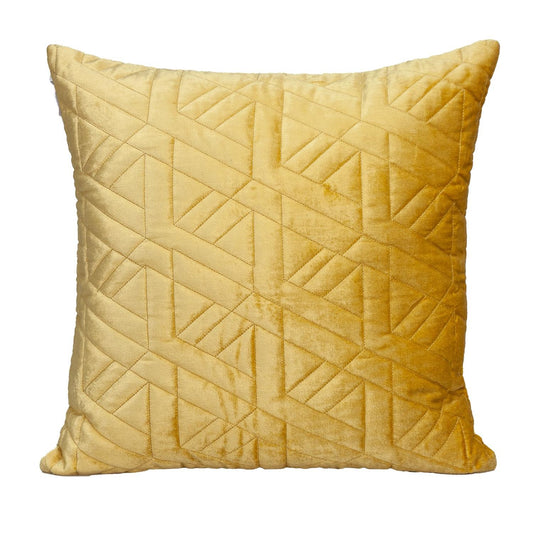 Yellow Cotton Blend Pillow