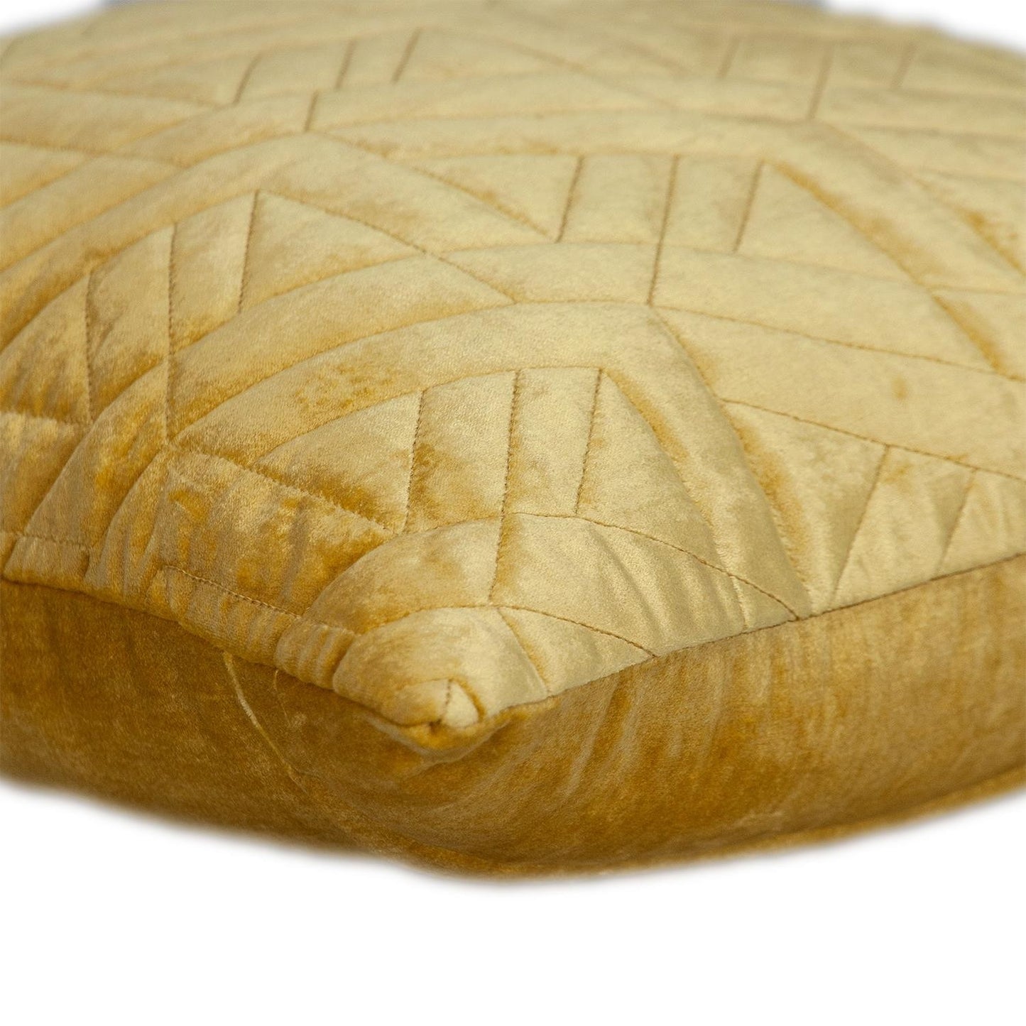 Yellow Cotton Blend Pillow