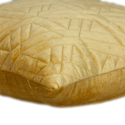 Yellow Cotton Blend Pillow