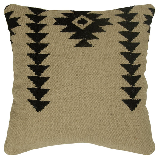 Black & Ivory Cotton Pillow