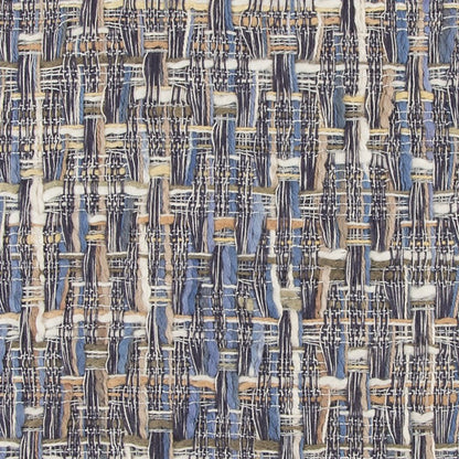 Blue Gray Metallic Nubby Textured Pillow