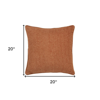 Orange Solid Classic Pillow