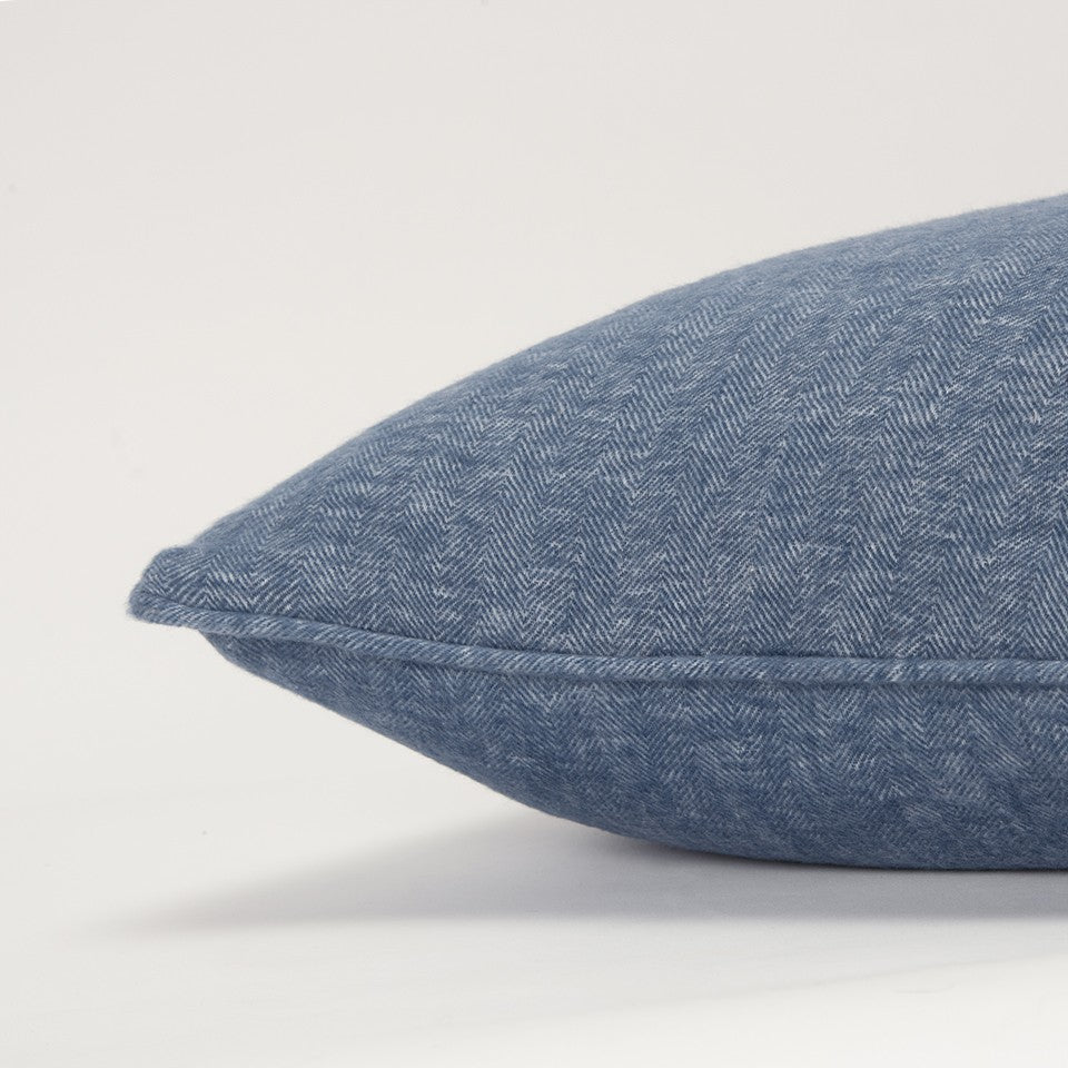 Blue Solid Classic Pillow