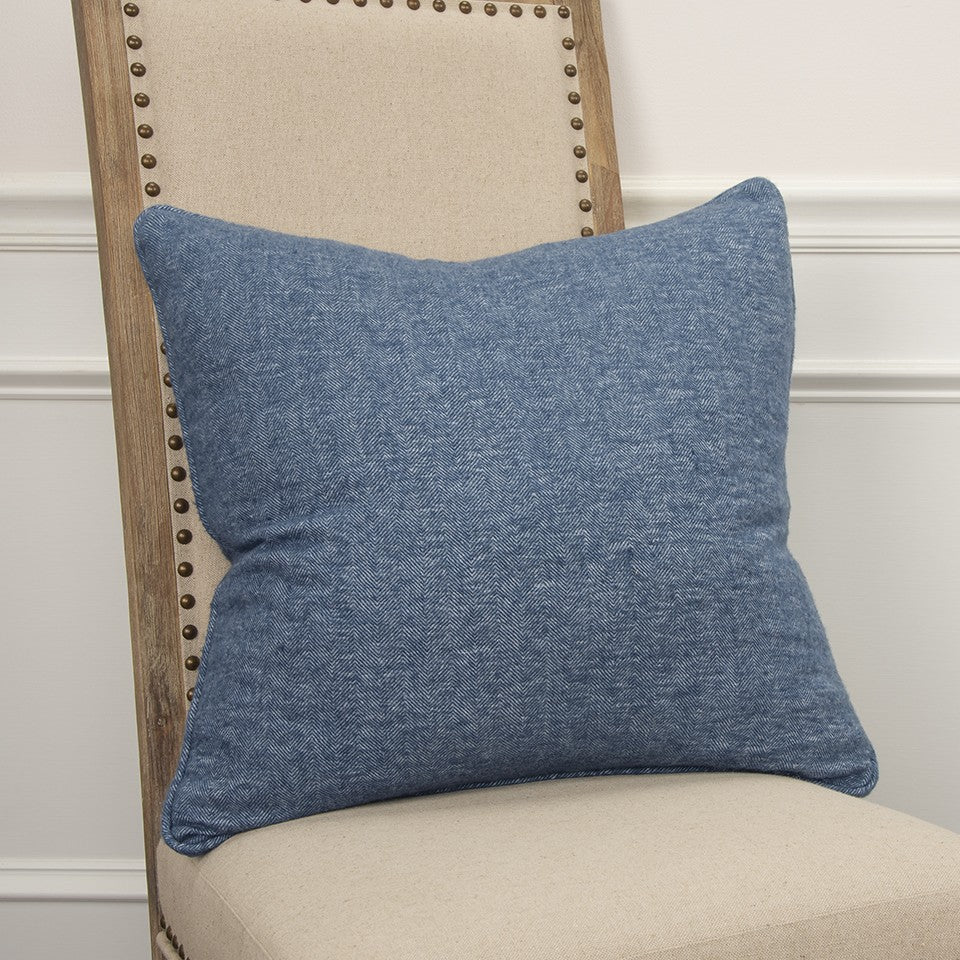 Blue Solid Classic Pillow