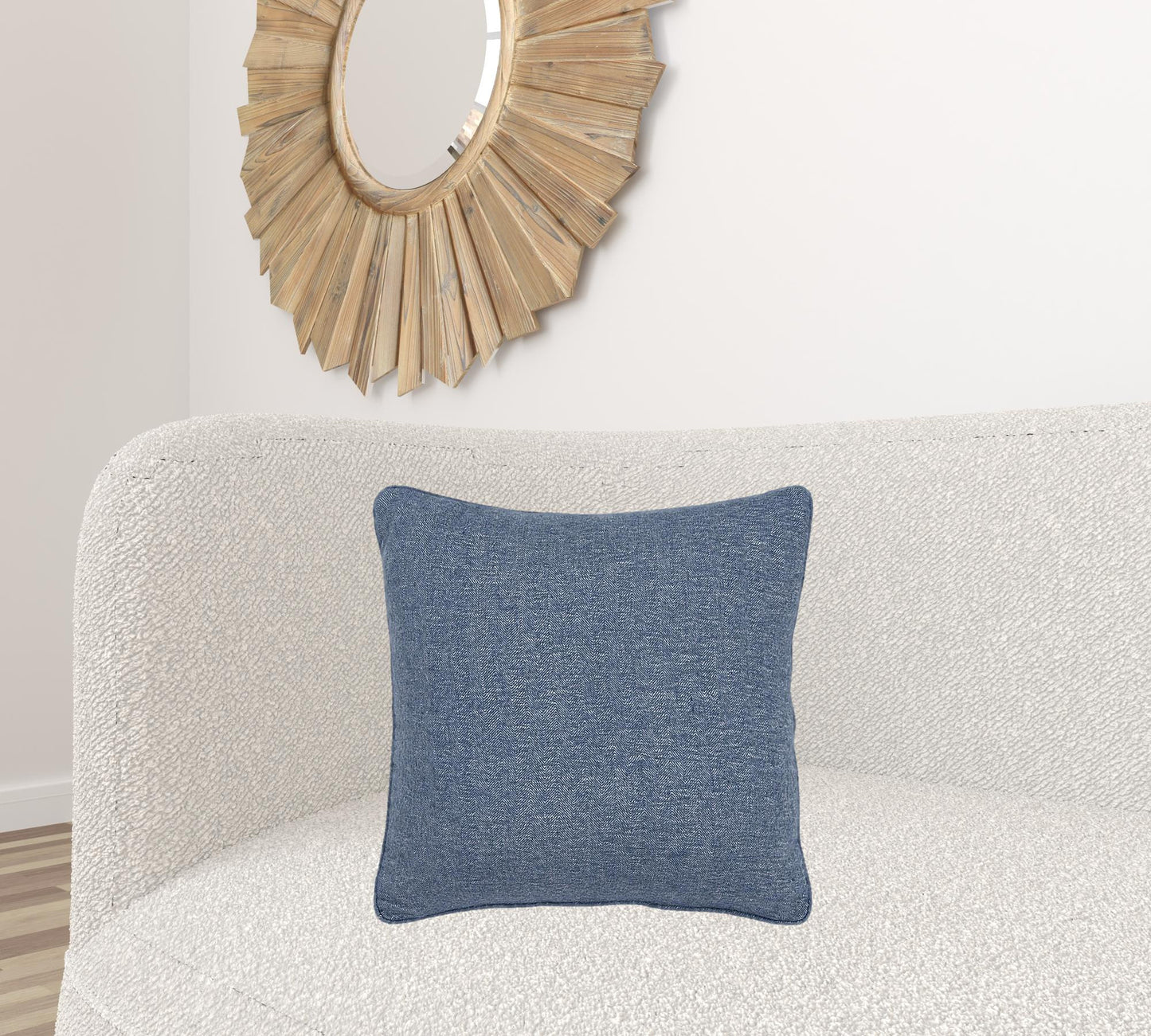 Blue Solid Classic Pillow