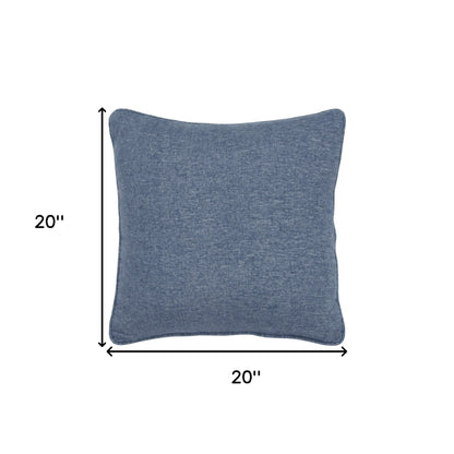 Blue Solid Classic Pillow