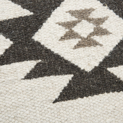 Cream Beige Classic Ikat Pattern Pillow