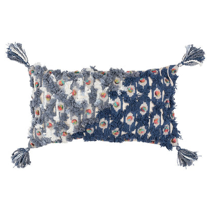 Blue & Gray 100% Cotton Pillow