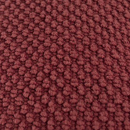 Deep Merlot Nubby Textured Modern Pillow