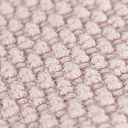 Blush Pink Nubby Textured Modern Pillow