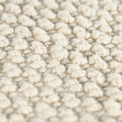 Natural Beige Nubby Textured Modern Pillow