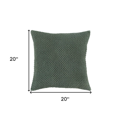 Olive Green Cotton Pillow