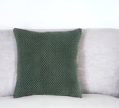 Olive Green Cotton Pillow