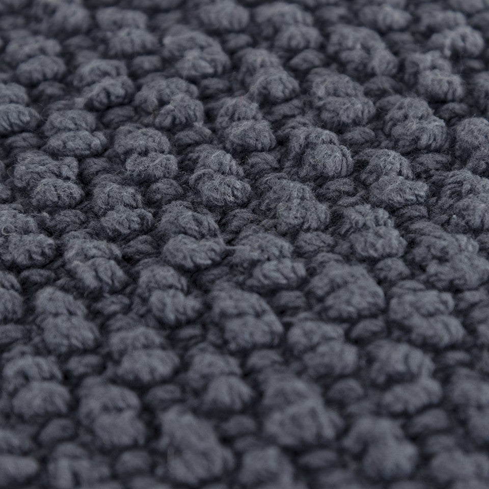 Dark Gray Nubby Textured Modern Pillow