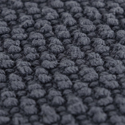 Dark Gray Nubby Textured Modern Pillow