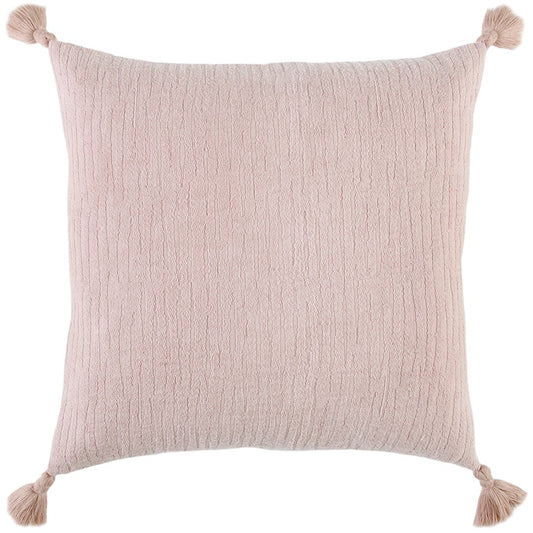 Blush Solid Tonal Abstract Stripe Pillow