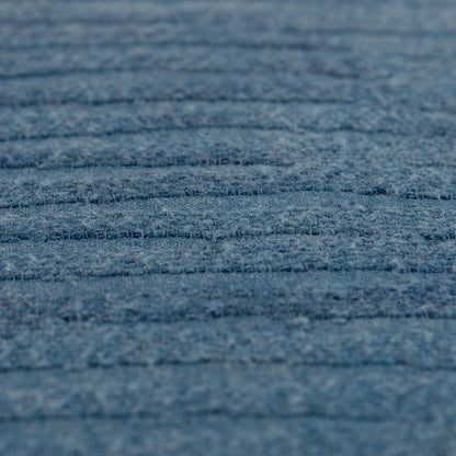 Teal Solid Tonal Abstract Stripe Pillow