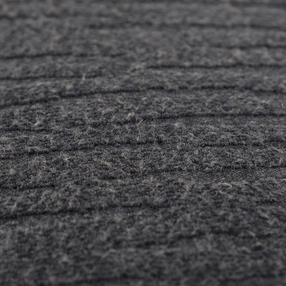 Black Solid Tonal Abstract Stripe Pillow