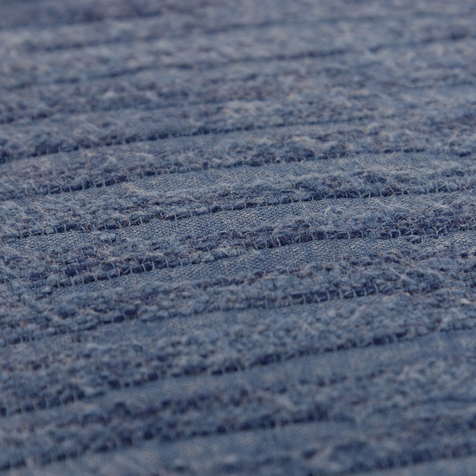 Navy Solid Tonal Abstract Stripe Pillow