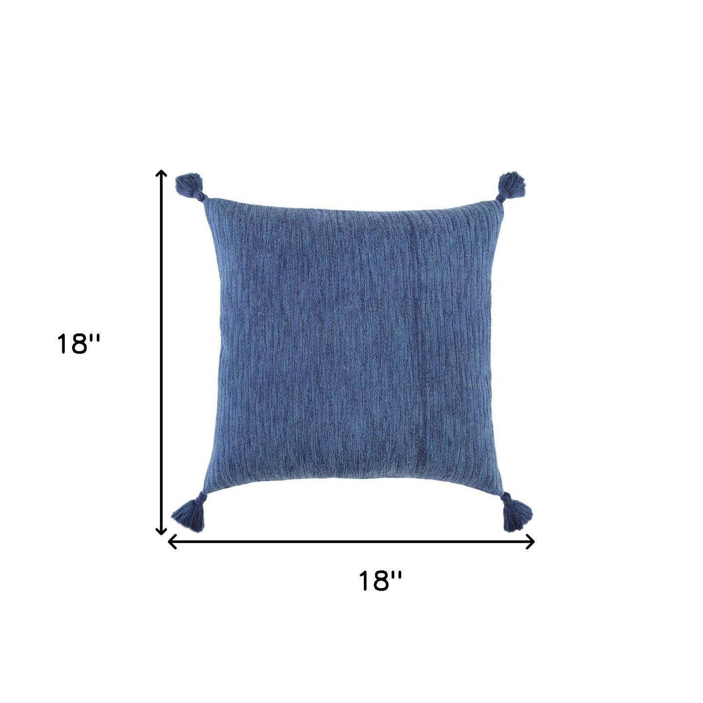 Navy Solid Tonal Abstract Stripe Pillow
