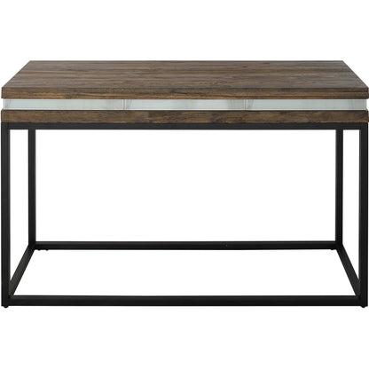 Brown & Black Frame Console Table