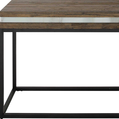 Brown & Black Frame Console Table