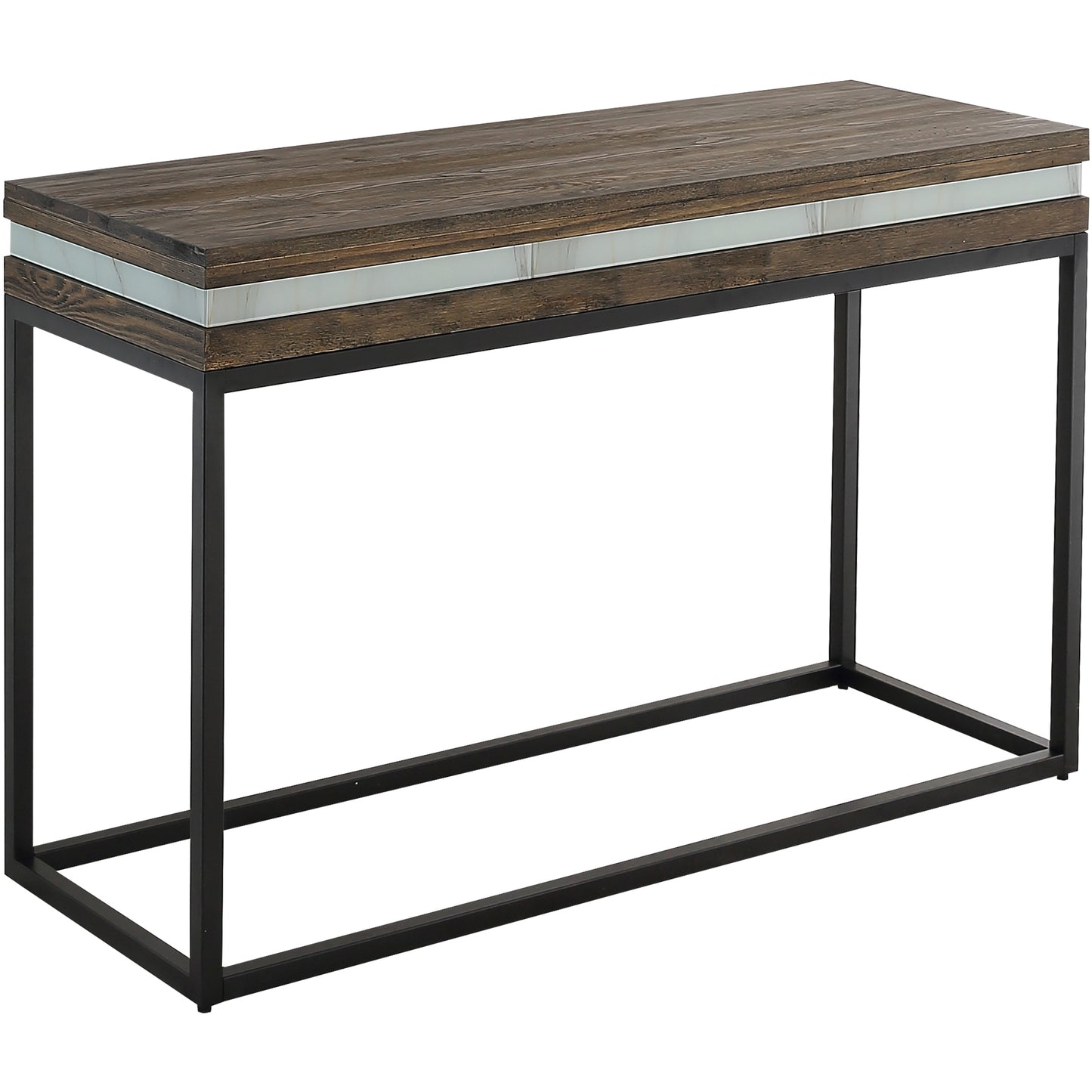 Brown & Black Frame Console Table
