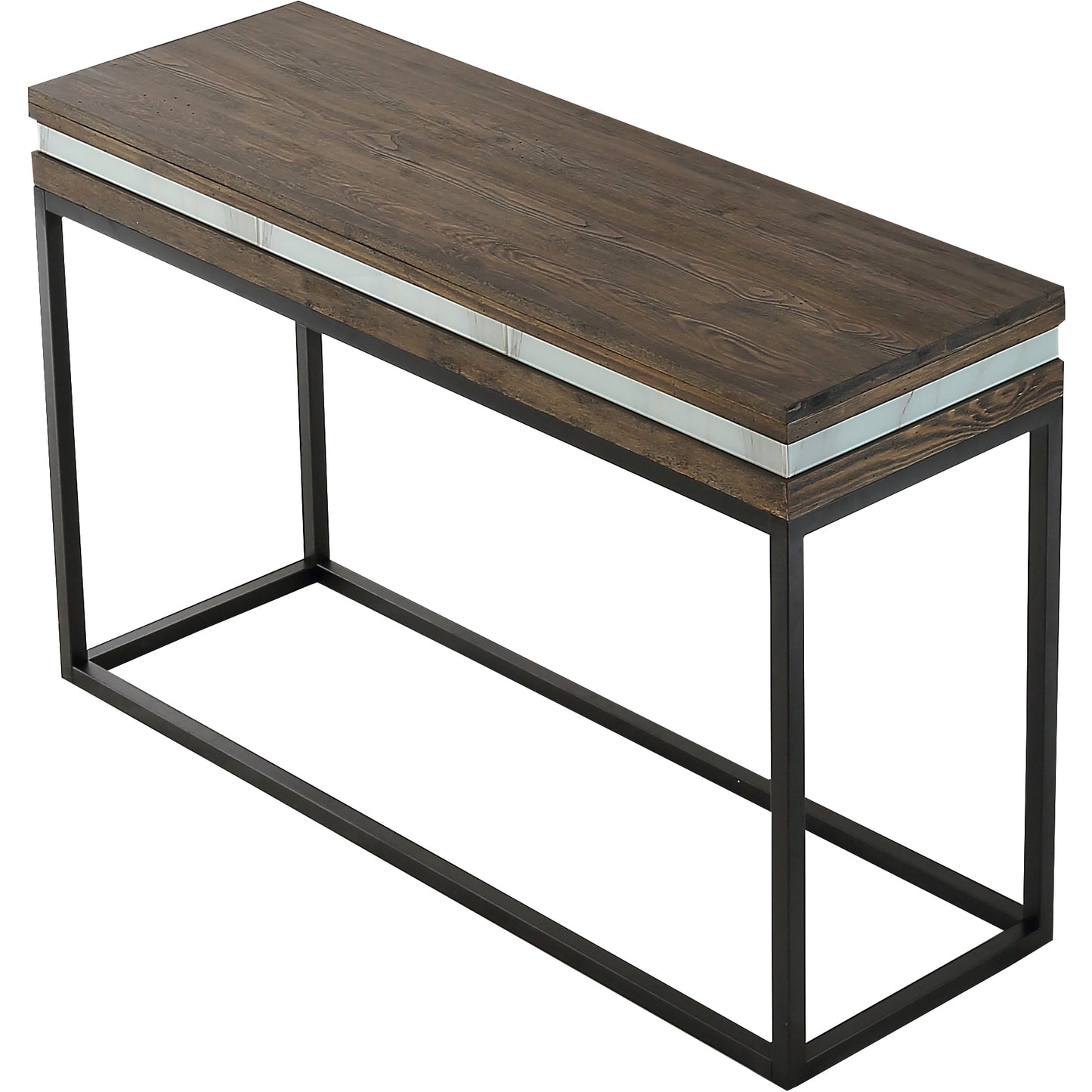 Brown & Black Frame Console Table