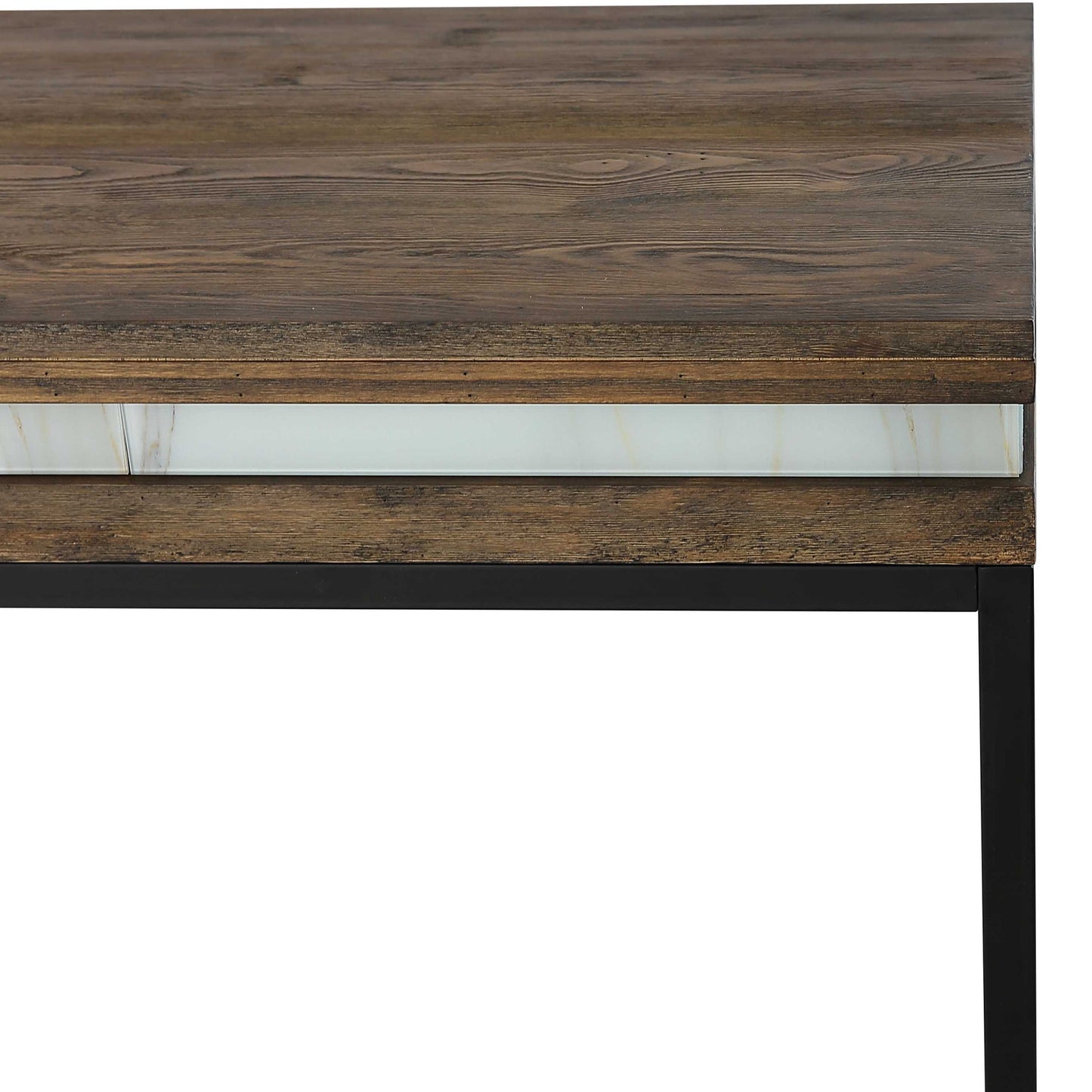 Brown & Black Frame Console Table