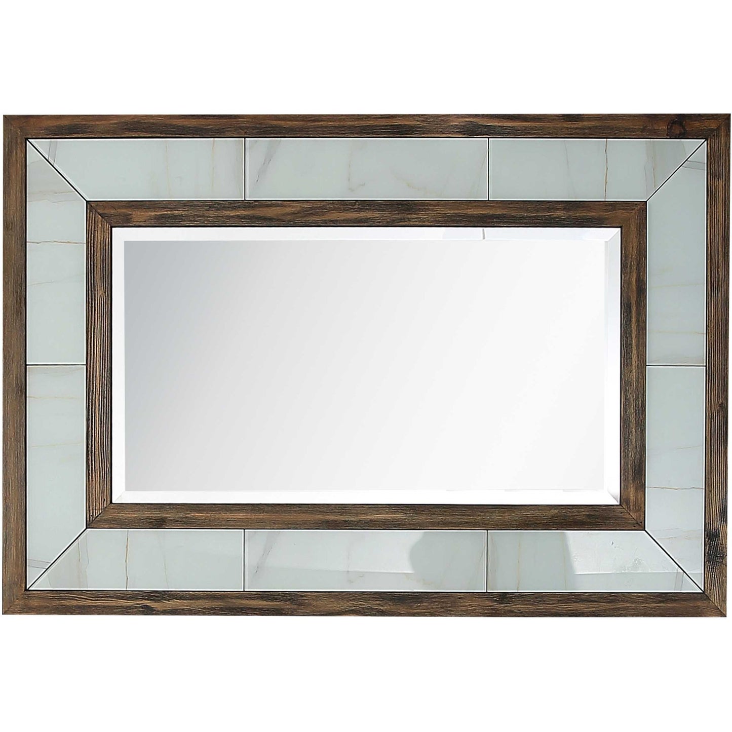 Solid Wood & Faux Marble Sled Console Table