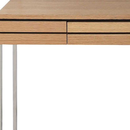 Brown & Silver Frame Console Table